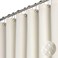 Dynamene Extra Long Fabric Shower Curtain， Waffle Weave 84 Inches Long Heavy Duty Cloth Shower Curtains for Bathroom, 256GSM Hotel Luxury Bath Curtain Set with 12 Plastic Hooks(72Wx84H, Cream/Ivory.