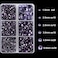 MASSIVE BEADS 4000Pcs Mixed Size Hot Fix Round Crystals Gems Glass Stones Hotfix Flat Back Rhinestones (Tanzanite.