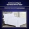 California Design Den Luxury 4 Piece Queen Size Sheet Set - 1000 Thread Count, 100% Cotton Sateen, Deep Pocket Fitted and Flat Sheets, Includes Pillowcase Set, Soft and Thick Cotton - Bright White.
