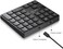 SurnQiee Wireless Numeric Keypad, 2. 4G Rechargeable Number Pad 35-Keys for Efficient Data Input.