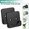 CANRAY Shower Curtain Rod Mount Holder for WallAdhesive Shower Rod Tension RetainerNo DrillingStick On2 Pack, Black (Shower Curtain Rod Not Included.