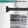 CANRAY Shower Curtain Rod Mount Holder for WallAdhesive Shower Rod Tension RetainerNo DrillingStick On2 Pack, Black (Shower Curtain Rod Not Included.