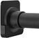 CANRAY Shower Curtain Rod Mount Holder for WallAdhesive Shower Rod Tension RetainerNo DrillingStick On2 Pack, Black (Shower Curtain Rod Not Included.