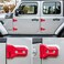 E-cowlboy Door Hinge Cover Trim Exterior Accessories Decoration for 2018-2023 Jeep Wrangler JL JLU Sport Sahara Freedom Rubicon Unlimited Gladiator JT 2-Door4-Door (Red 8PCS.