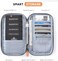 P.travel Travel Passport Wallet, Lightweight Large Family Passport Holder RFID Passport Cover Case Waterproof Bag Document Organizer for WomenMen-Grey.
