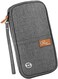 P.travel Travel Passport Wallet, Lightweight Large Family Passport Holder RFID Passport Cover Case Waterproof Bag Document Organizer for WomenMen-Grey.