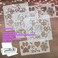 BANLTRE 10 Sheets 10 mil Mylar Sheet 12 x 12 inch Milky Translucent PET Blank Stencil Making Sheet for Cricut, Laser Cutting, Gyro-Cut Tool Template Material (10 mil.