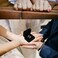 GBYAN Velvet Ring Box Double Slot with LED Light Couple Ring Box Jewelry Display Case for Wedding, Engagement, 2 ring holder, velvet.