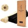 TOMCENXI TC 110PCS Reed Diffuser Sticks,10 Inch Natural Rattan Wood Sticks,Diffuser Refills,Essential Oil Aroma Diffuser Replacements Sticks for Home,Office (Black Color and Natural Color.