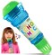 Novelty Place Echo Mic for Kids and Toddlers - Battery-Free Magic Microphone Voice Amplifying Retro Toy for Singing, SpeechCommunication Therapy - 10" (BlueGreen.