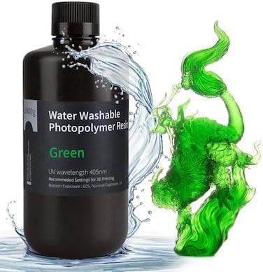 ELEGOO Water Washable 3D Printer Rapid Resin 1000g.