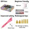 Worthofbest Hotfix Rhinestones Applicator with 8500 Hot Fix Rhinestones SS10/16/20 3/4/5MM, Bedazzler Kit with Rhinestones for Blinging Clothes, Fabric and Leather - WashableGift Box.