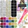 Worthofbest Hotfix Rhinestones Applicator with 8500 Hot Fix Rhinestones SS10/16/20 3/4/5MM, Bedazzler Kit with Rhinestones for Blinging Clothes, Fabric and Leather - WashableGift Box.