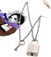 JCvCX 3 in 1 Necklace Lock Key Couple Necklace Keychain Openable Long Chain Punk Necklace 50cm Zinc Alloy Lovers Cosplay Necklace Lovers Charms Lovers Necklace, One size, Zinc, No Gemstone.