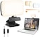 fansrocck Video Conference Lighting, Webcam Lighting for Remote Working, Zoom Lighting for Laptop/Computer, Zoom Calls, Live Streaming, Self Broadcasting, Video Light for Zoom Meeting with Sturdy Clip