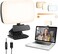 fansrocck Video Conference Lighting, Webcam Lighting for Remote Working, Zoom Lighting for Laptop/Computer, Zoom Calls, Live Streaming, Self Broadcasting, Video Light for Zoom Meeting with Sturdy Clip
