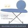 VividPaw Ironing Board Cover and Pad, Standard Size 15x54, Thick Padding, Elastic Edge, Silicone Coated, Resist Scorching and Staining, Adjustable Fastener, Heavy Duty Padded Iron Board Covers (Blue.
