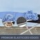 VividPaw Ironing Board Cover and Pad, Standard Size 15x54, Thick Padding, Elastic Edge, Silicone Coated, Resist Scorching and Staining, Adjustable Fastener, Heavy Duty Padded Iron Board Covers (Blue.
