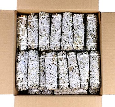 SOUL STICKS 4 Inch 12 Pack California White Sage Smudge Sticks Bulk for Home Cleansing, Good Energy MeditationSmudging RitualsSustainably Sourced California White Sage Incense Sticks Bundle.
