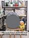 QUEENLALA Large Storage Basket,Laundry Hamper/Bathroom/Home Decor/Collapsible Round Storage Bin,Boys and Girls Hamper/Boxes/Clothing（Round-Grey Space Exploration.