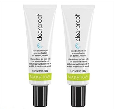 MARY KAY 2 PCS CLEARPROOF ACNE TREATMENT GEL 1 FL OZ TRATAMIENTO EN GEL PARA PIEL CON ACN&Eacute; 28 G.