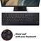 CASEDAO 3PCS Arabic Keyboard Stickers for Laptop, MacBook Air/Pro, Desktop PC Computer, Replacement Keyboard Stickers, Orange Lettering With Non-Transparent Black Background.