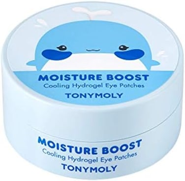 TONYMOLY Moisture Boost Cooling Hydrogel Eye Patches, RefreshingHydrating Eye Patches for Tired Under Eyes, 90 g. (30 Pairs.