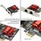 GINTOOYUN Dual Port Gigabit Ethernet Converged PCI-E x1 Card,2X RJ45 Gigabit Network Interface Controller Adapter,with 82575EB Chipset for Desktops,Work Stations,Servers, with Low Profile Bracket.