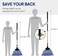 Yocada Looped-End String Wet Mop Heavy Duty Cotton Mop Commercial Industrial Grade Telescopic Iron Pole Jaw Clamp Floor Cleaning 55. 1".