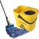 Yocada Looped-End String Wet Mop Heavy Duty Cotton Mop Commercial Industrial Grade Telescopic Iron Pole Jaw Clamp Floor Cleaning 55. 1".
