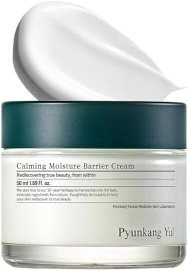 Pyunkang Yul [PKY] Pyunkang Yul Calming Moisture Barrier Cream Instantly Soothes Sensitive Skin, Hyaluronic AcidCeramide for Hydration, Vegan, Korean Skincare (1. 69 Fl. Oz, 50ml.