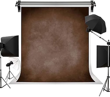 Kate 5x7ft Brown Portrait Backdrops Vintage Brown Backgrounds for Professional Photography Studio.