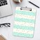 Hongri Plastic Cute Clipboard, Letter Size for Students, Teacher, Woman and Kids, Low Profile Clip, Decorative Pattern, Size 9 x 12. 5 in, Striped Spots.