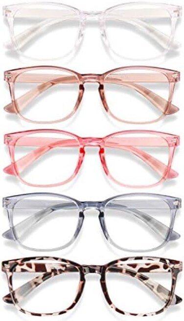 WINTOO Blue Light Blocking Glasses, Computer Reading/Gaming/TV/Phones Glasses for Men Women,Anti Eyestrain UV Glare.