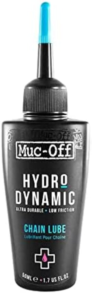 زيت تشحيم سلسلة الدراجات Muc-Off Hydrodynamic، 1.7 أونصة سائلة - زيت تشحيم الدراجات، زيت سلسلة الدراجات، شمع السلسلة لجميع الظروف الجوية - زيت تشحيم الدراجات وزيت سلسلة الدراجات.