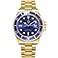 Reginald Men's Watch Luminous Watch Quartz Rotatable Bezel Sapphire Glass Silver Stainless Steel Band and Case Waterproof Sports Gold Watch.