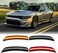 RANSOTO Charger Smoked LED Side Marker Light Compatible with Dodge Charger 2015 2016 2017 2018 2019 2020 2021 Front Lights Amber Rear Lamp Lights Red, Replace 68214405AA, 68214404AA, 68214127AA.