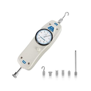 BAOSHISHAN 50lb Push Pull Force Gauge Force Tester Meter with Calibration Certificate and Carrying Case, for Tension and Compression Load Plug Force Destructive Tests School Teaching DL-50LB.