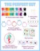 Pllieay 6 PCS Cross Stitch Beginner Projects for Kids 7-13, Starter Cross Kit Sewing Set for Backpack Charms, Needle Craft and Ornaments.