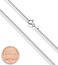 Miabella Italian 925 Sterling Silver 2. 3mm Curb Cuban Link Chain Necklace Made in Italy.