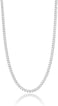 Miabella Italian 925 Sterling Silver 2. 3mm Curb Cuban Link Chain Necklace Made in Italy.