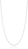 Miabella Solid 925 Sterling Silver Italian 1mm Box Chain Necklace for Women, Made in Italy.