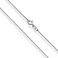 Miabella Solid 925 Sterling Silver Italian 1mm Box Chain Necklace for Women, Made in Italy.