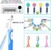 StarWin UV Toothbrush Cleaner, Timer Function, Rechargeable Tooth Brush Holder Wall-Mounted for Bathroom, No Drilling, 4 Slots.