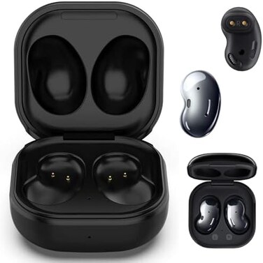 Kissmart Charging Case for Galaxy Buds Live SM-R180, Replacement Charger Dock Station for Samsung Galaxy Buds Live Wireless Bluetooth 5. 0 Earbuds (Black.