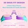 Keary 2 Pack Kids Swim Goggles Swimming Goggles for Toddler Children Girls Boys Youth, Anti-Fog Waterproof Anti-UV Clear Vision Mirror Flat Lens Water Pool Goggles with 3 Nose Piece, Pink Kids Goggles