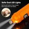 مبرد أظافر الكلاب Casfuy مع ضوءين LED - إصدار جديد، أداة تقليم أظافر كهربائية قوية بسرعتين للحيوانات الأليفة، احترافية وهادئة وغير مؤلمة للعناية بالكلاب والقطط الصغيرة والمتوسطة والكبيرة (برتقالي).