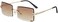 NIDOVIX Rimless Rectangle Sunglasses For Women Men Fashion Frameless UV400 Protection Lens Glasses.