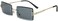 NIDOVIX Rimless Rectangle Sunglasses For Women Men Fashion Frameless UV400 Protection Lens Glasses.