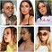 NIDOVIX Rimless Rectangle Sunglasses For Women Men Fashion Frameless UV400 Protection Lens Glasses.